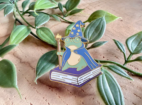 Wizard Frog Enamel Pin