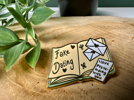Fake Dating Enamel Pin