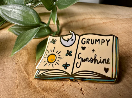 Grumpy + Sunshine Enamel Pin