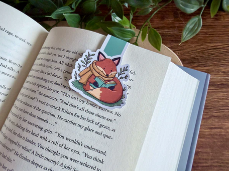Cosy Fox Magnetic Bookmark