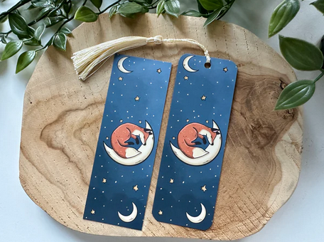 Fox & Moon Bookmark